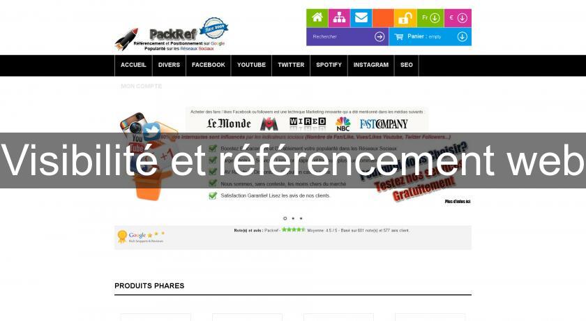 Visibilité et référencement web Visibilité et référencement web