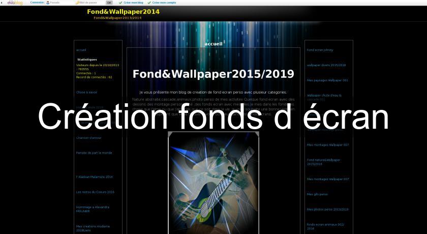 Création fonds d'écran Création fonds d'écran