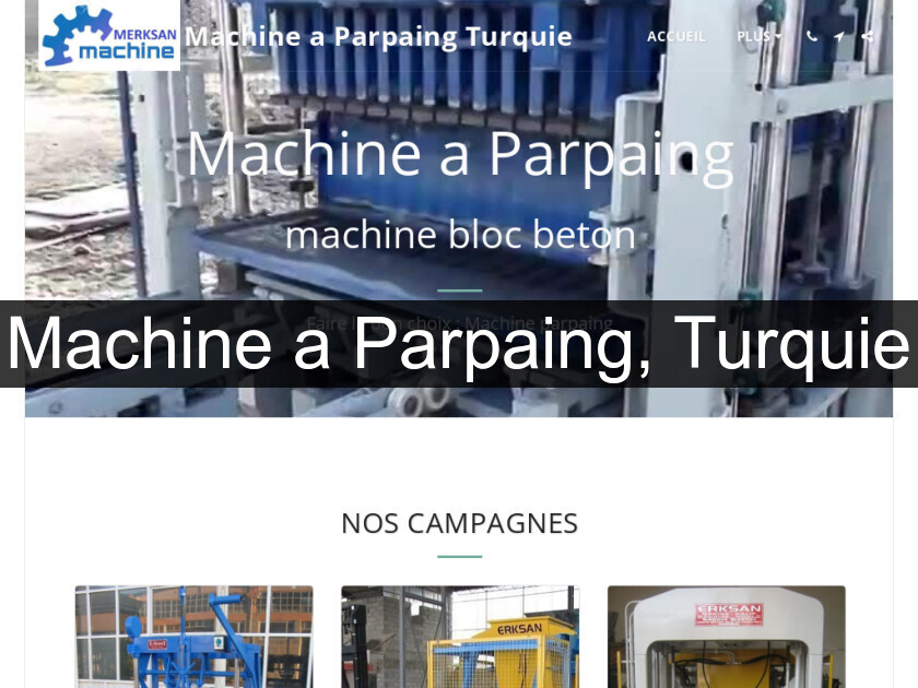 Machine a Parpaing, Turquie Machine a Parpaing, Turquie