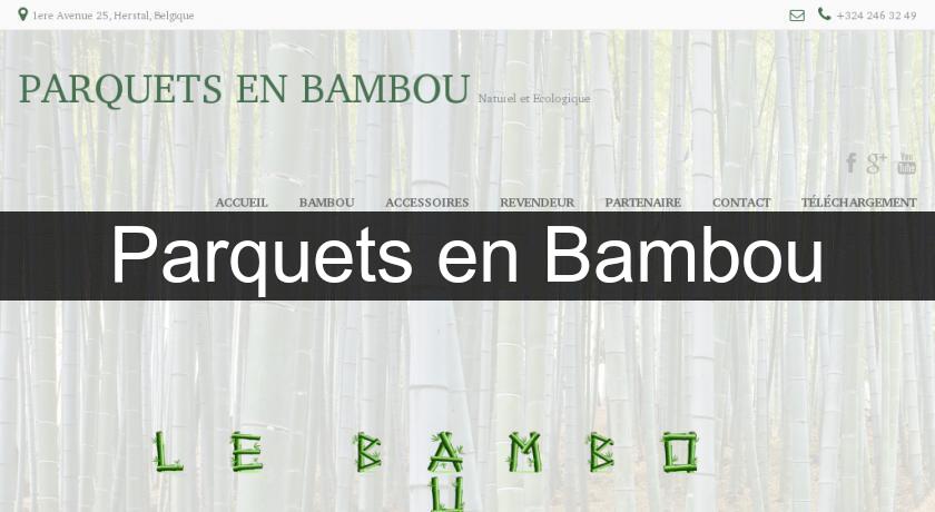 Parquets en Bambou Parquets en Bambou