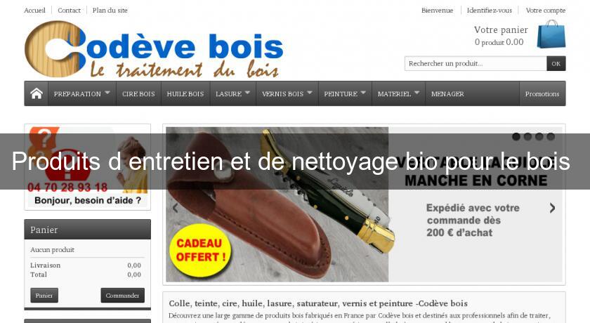 Produits d'entretien et de nettoyage bio pour le bois Produits d'entretien et de nettoyage bio pour le bois