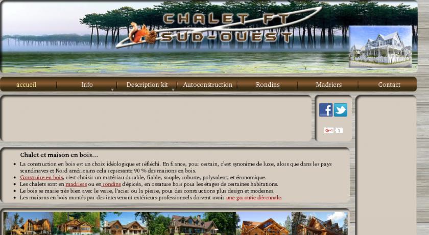 Vente kit de chalet en bois massif Dax Vente kit de chalet en bois massif Dax