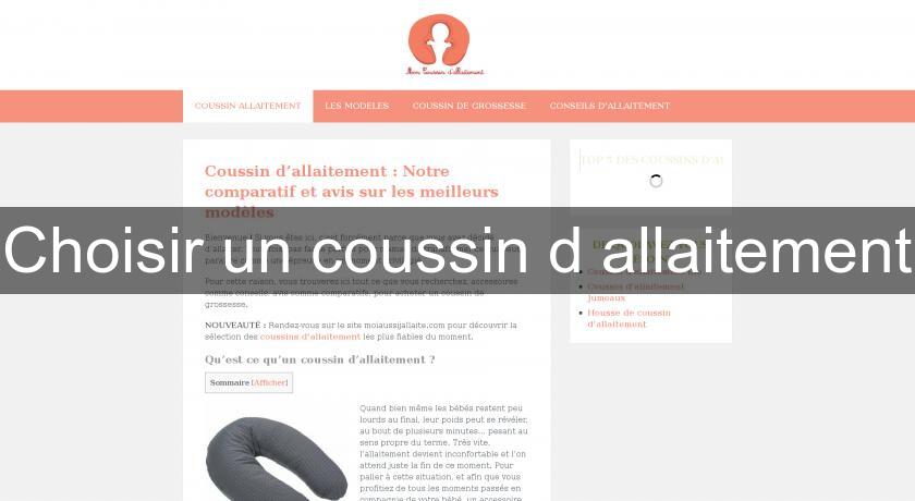 Choisir un coussin d'allaitement Choisir un coussin d'allaitement