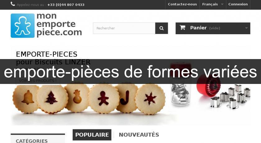 emporte-pièces de formes variées emporte-pièces de formes variées