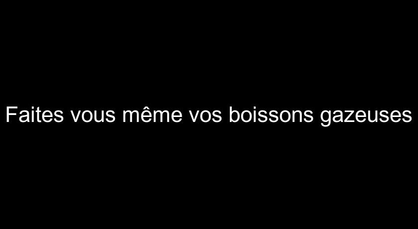 Faites vous même vos boissons gazeuses Faites vous même vos boissons gazeuses