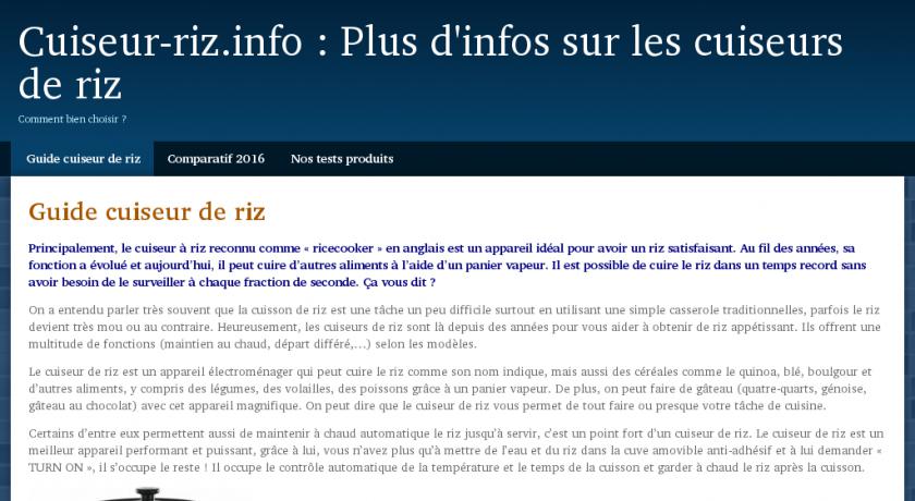 Guide d'achat cuiseur riz et cuiseur vapeur Guide d'achat cuiseur riz et cuiseur vapeur