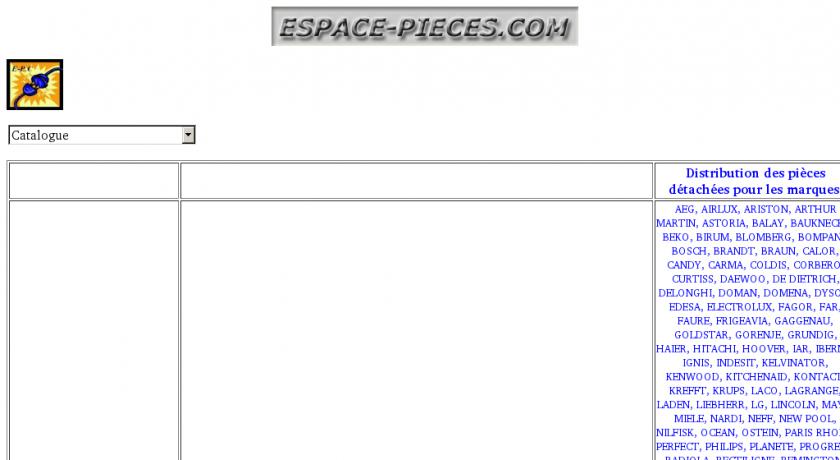 Pièces détachées électroménager - achat pieces détachées Pièces détachées électroménager - achat pieces détachées
