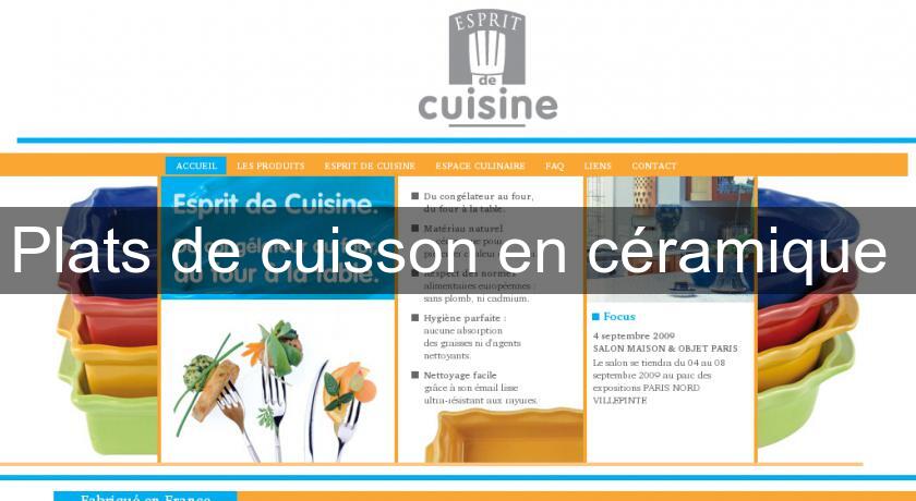 Plats de cuisson en céramique Plats de cuisson en céramique