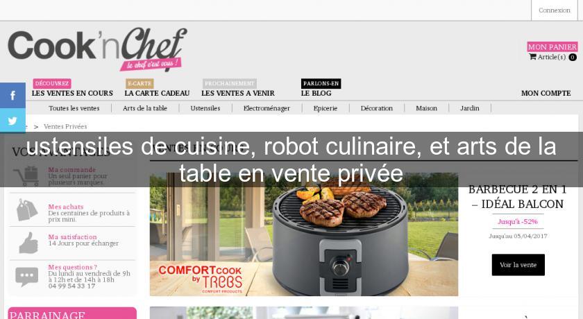 ustensiles de cuisine, robot culinaire, et arts de la table en vente privée ustensiles de cuisine, robot culinaire, et arts de la table en vente privée