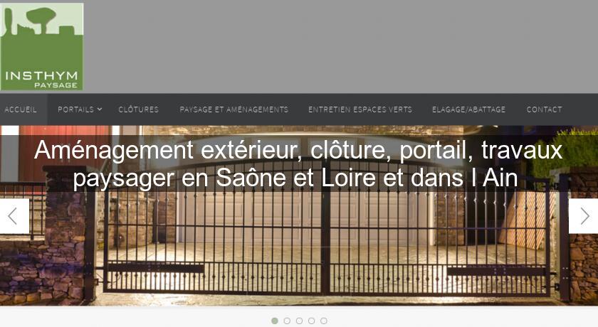 Aménagement extérieur, clôture, portail, travaux paysager en Saône et Loire et dans l'Ain Aménagement extérieur, clôture, portail, travaux paysager en Saône et Loire et dans l'Ain