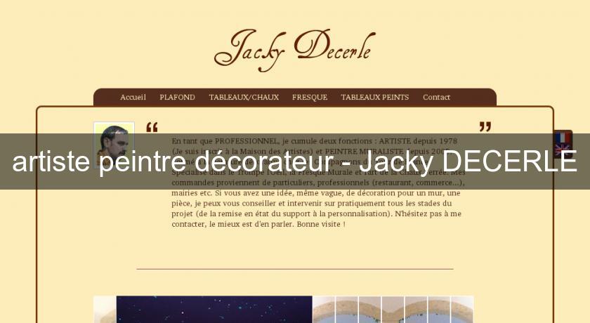 artiste peintre décorateur - Jacky DECERLE artiste peintre décorateur - Jacky DECERLE