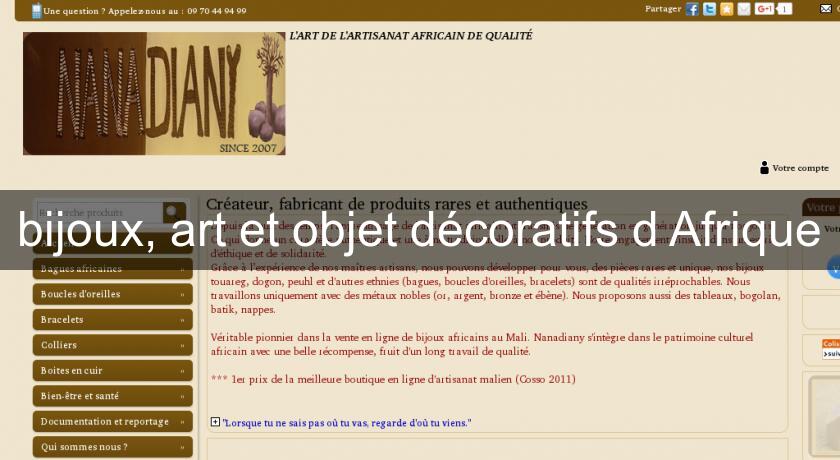 bijoux, art et objet décoratifs d'Afrique bijoux, art et objet décoratifs d'Afrique