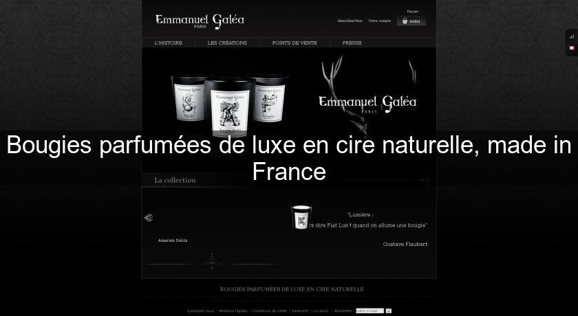 Bougies parfumées de luxe en cire naturelle, made in France Bougies parfumées de luxe en cire naturelle, made in France