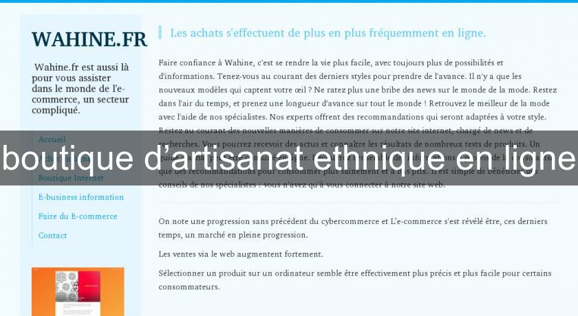 boutique d’artisanat ethnique en ligne boutique d’artisanat ethnique en ligne