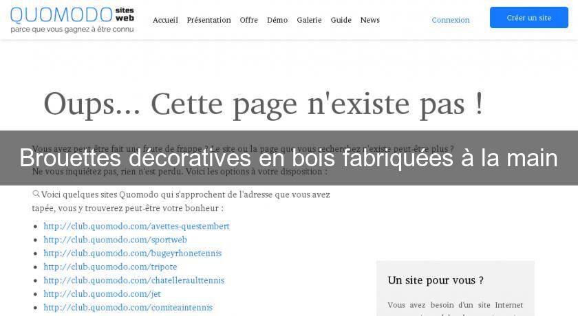 Brouettes décoratives en bois fabriquées à la main Brouettes décoratives en bois fabriquées à la main