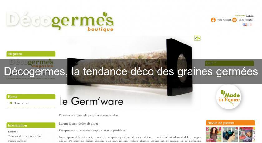 Décogermes, la tendance déco des graines germées Décogermes, la tendance déco des graines germées