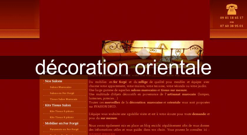 décoration orientale décoration orientale