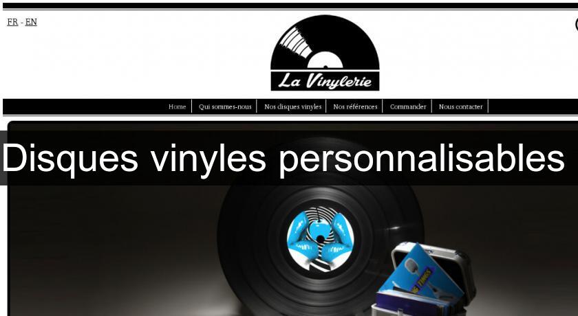 Disques vinyles personnalisables Disques vinyles personnalisables