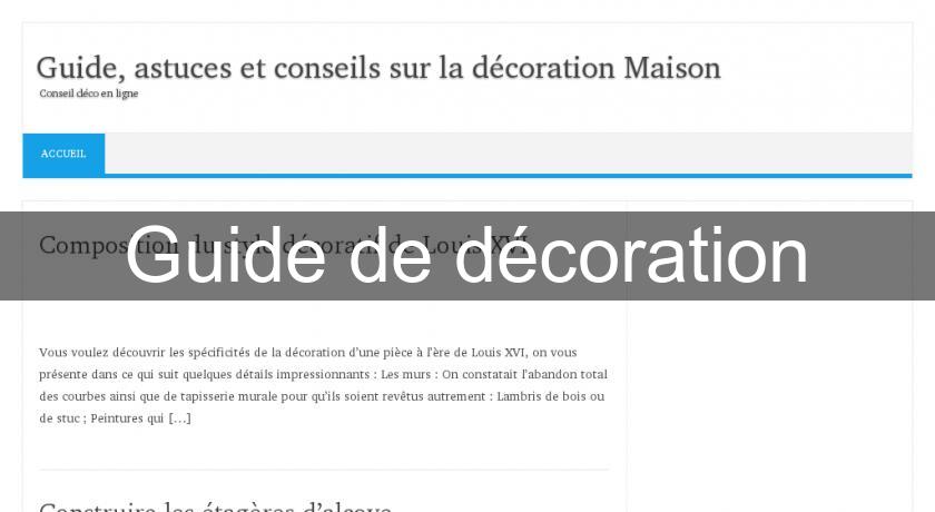 Guide de décoration Guide de décoration