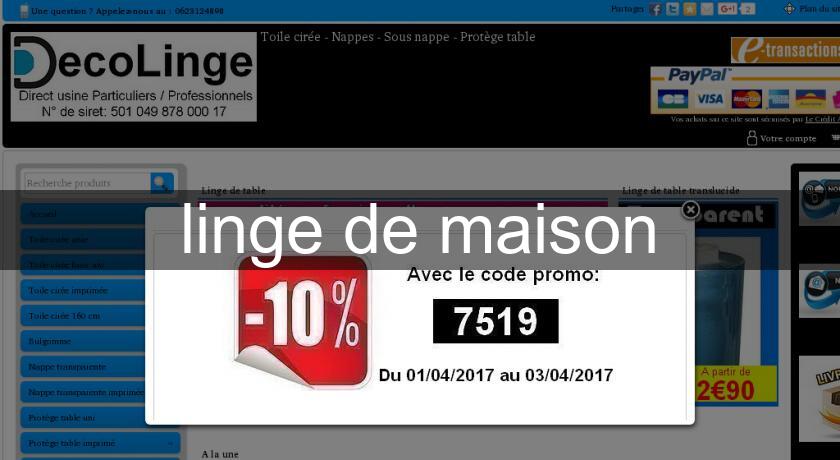linge de maison linge de maison