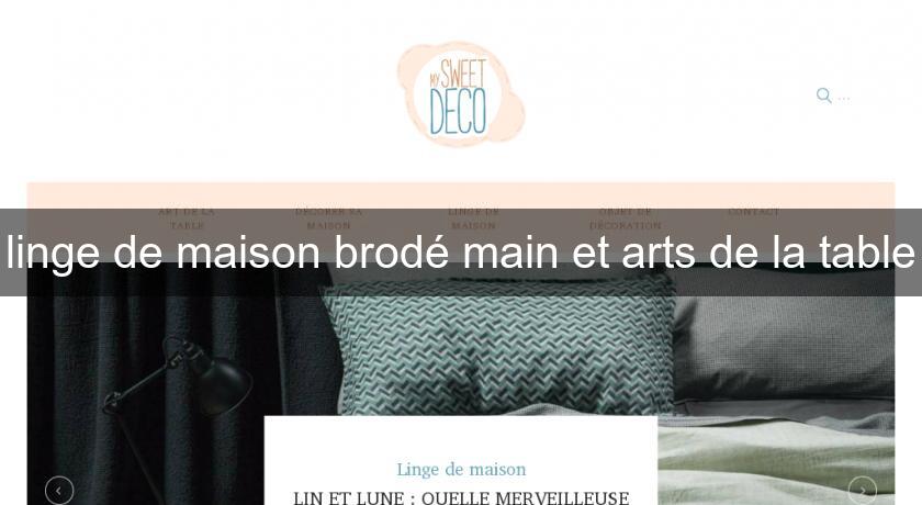 linge de maison brodé main et arts de la table linge de maison brodé main et arts de la table