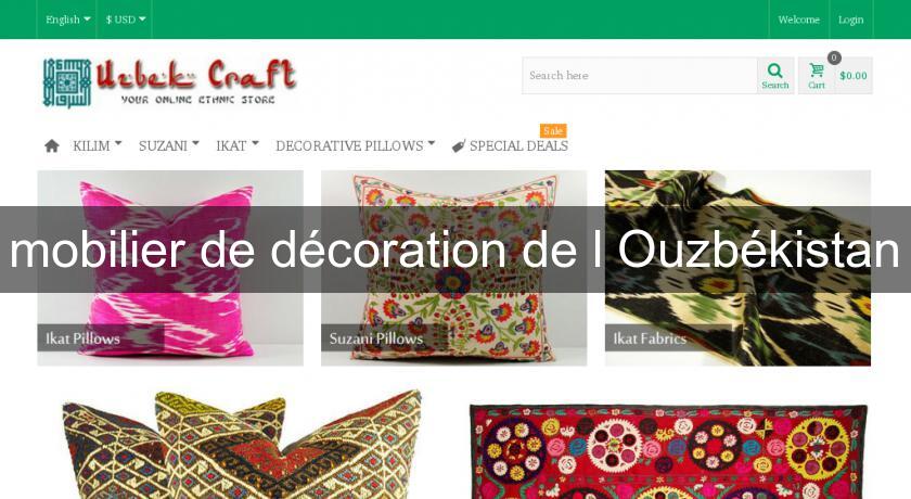 mobilier de décoration de l'Ouzbékistan mobilier de décoration de l'Ouzbékistan