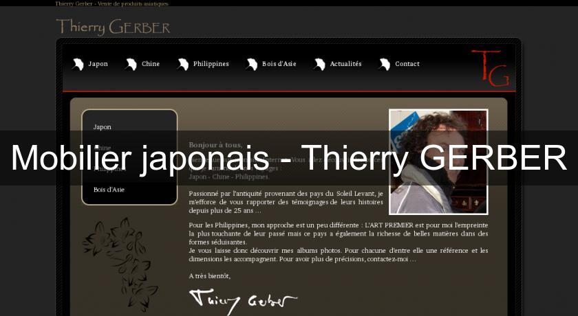 Mobilier japonais - Thierry GERBER Mobilier japonais - Thierry GERBER