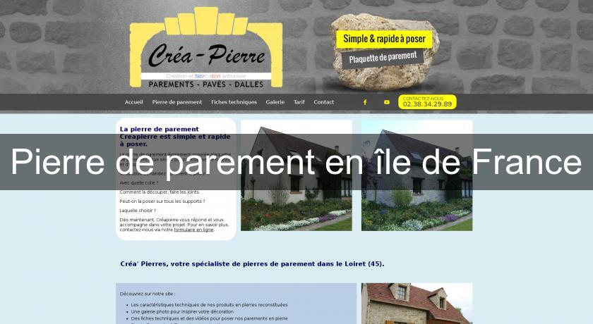 Pierre de parement en île de France Pierre de parement en île de France