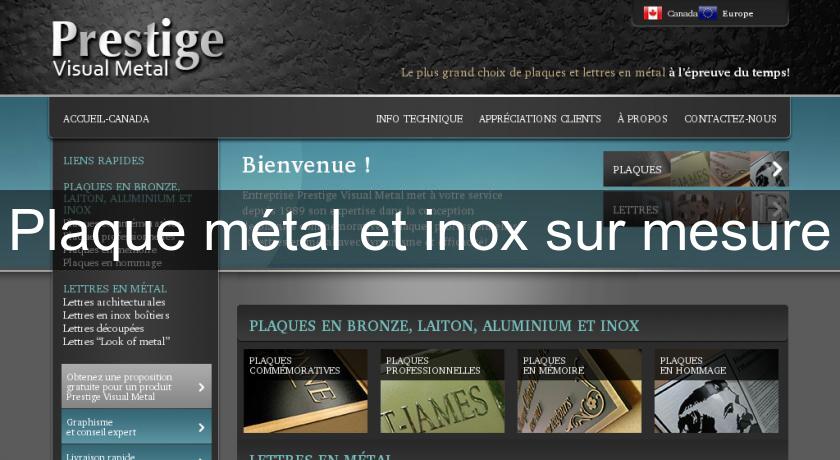 Plaque métal et inox sur mesure Plaque métal et inox sur mesure
