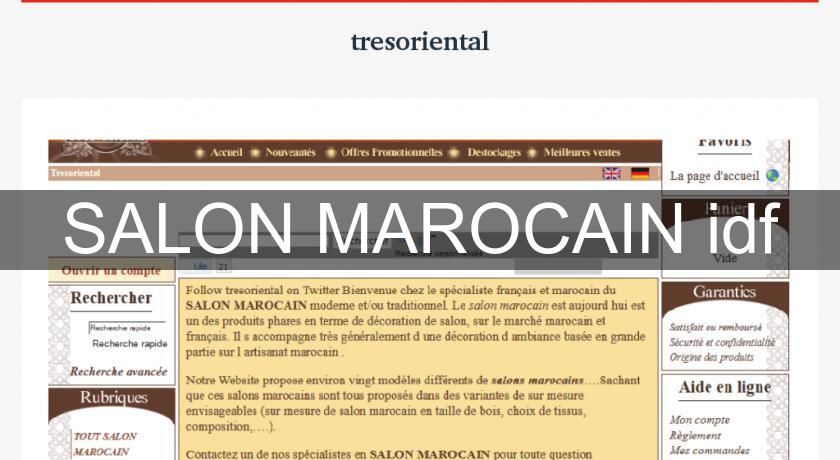 SALON MAROCAIN idf SALON MAROCAIN idf