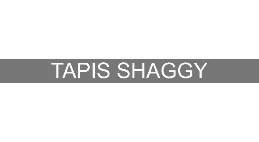 TAPIS SHAGGY TAPIS SHAGGY