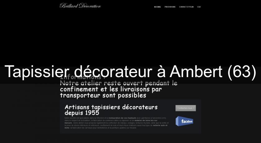 Tapissier décorateur à Ambert (63) Tapissier décorateur à Ambert (63)