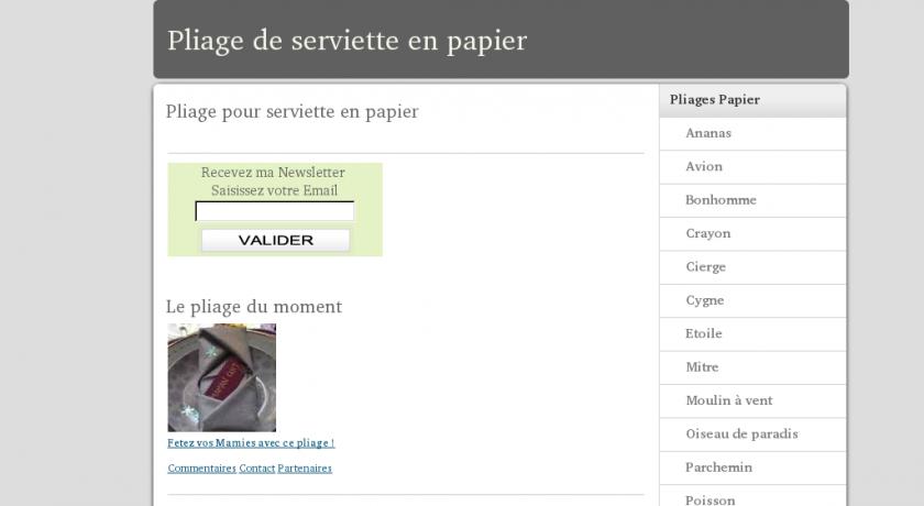 Tuto pliage de serviette de table Tuto pliage de serviette de table