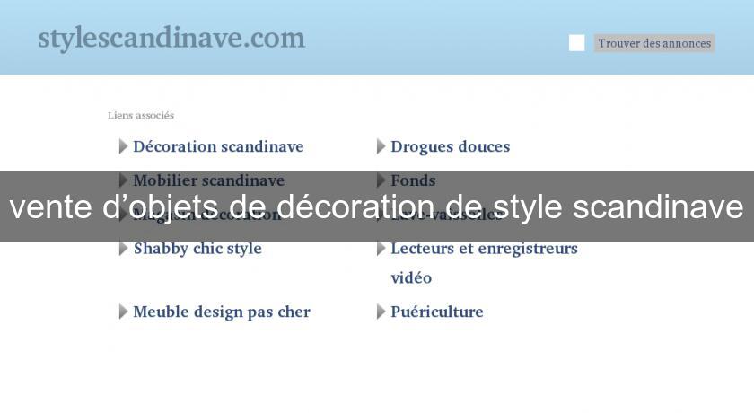 vente d’objets de décoration de style scandinave vente d’objets de décoration de style scandinave