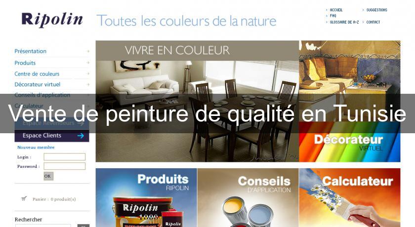 Vente de peinture de qualité en Tunisie Vente de peinture de qualité en Tunisie