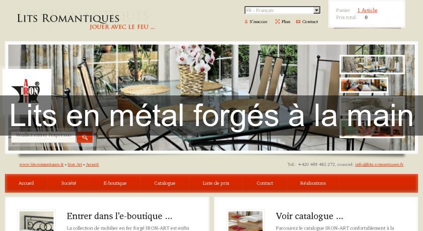 Lits en métal forgés à la main Lits en métal forgés à la main