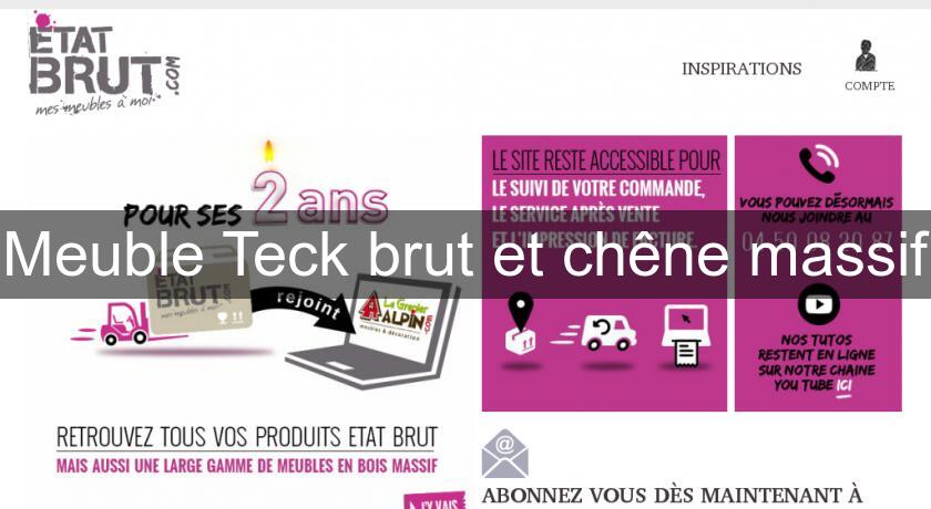 Meuble Teck brut et chêne massif Meuble Teck brut et chêne massif