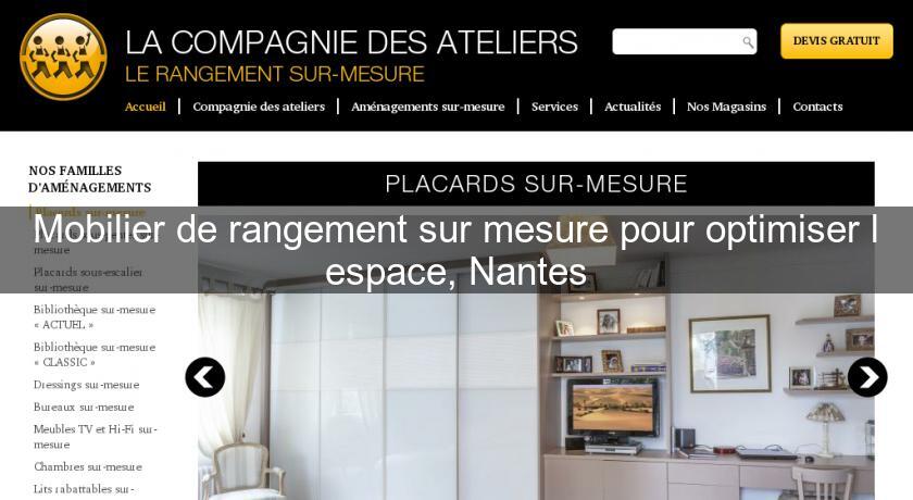 Mobilier de rangement sur mesure pour optimiser l'espace, Nantes Mobilier de rangement sur mesure pour optimiser l'espace, Nantes