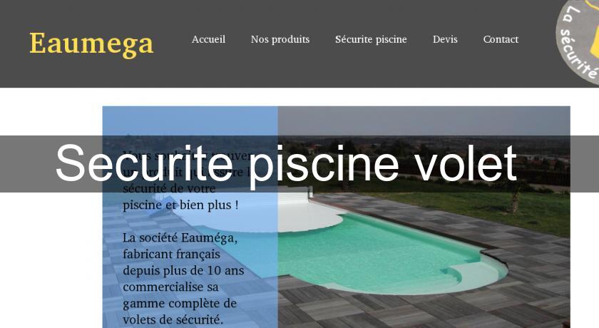 Securite piscine volet Securite piscine volet
