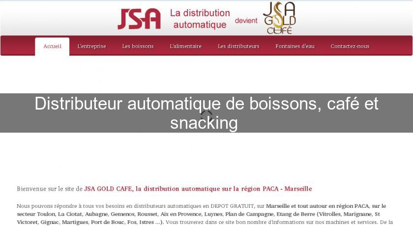 Distributeur automatique de boissons, café et snacking Distributeur automatique de boissons, café et snacking