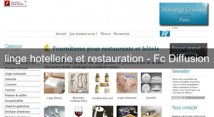 linge hotellerie et restauration - Fc Diffusion linge hotellerie et restauration - Fc Diffusion