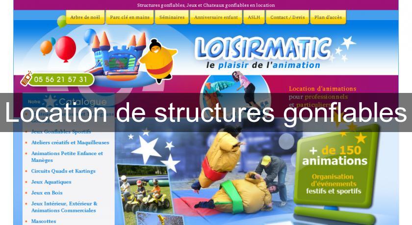 Location de structures gonflables Location de structures gonflables
