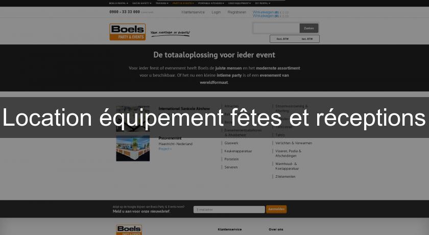 Location équipement fêtes et réceptions Location équipement fêtes et réceptions