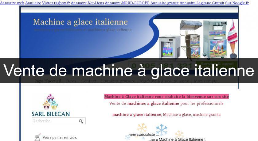 Vente de machine à glace italienne Vente de machine à glace italienne