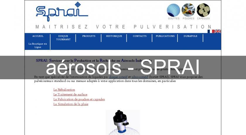 aérosols - SPRAI aérosols - SPRAI