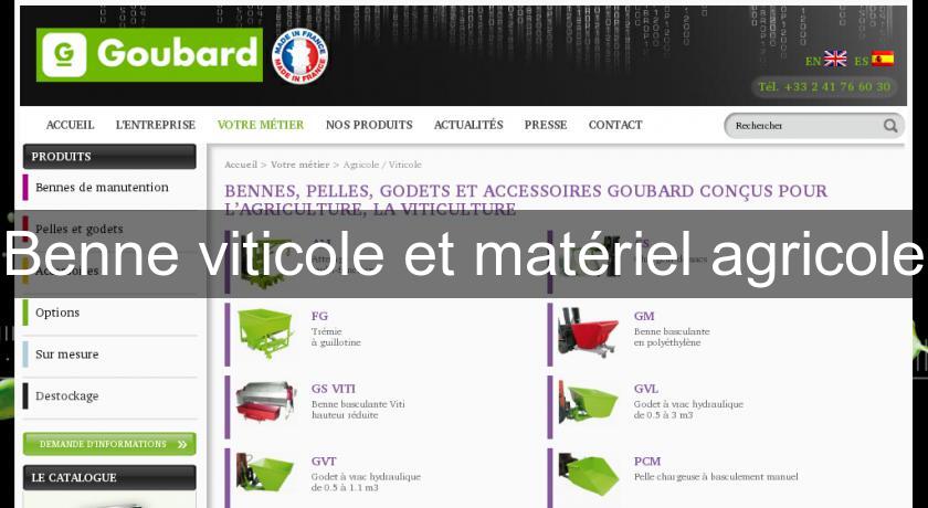 Benne viticole et matériel agricole Benne viticole et matériel agricole