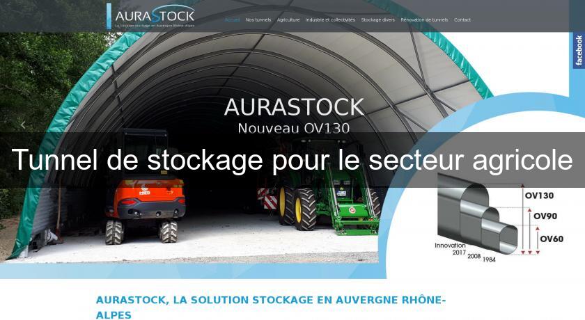 Tunnel de stockage pour le secteur agricole Tunnel de stockage pour le secteur agricole