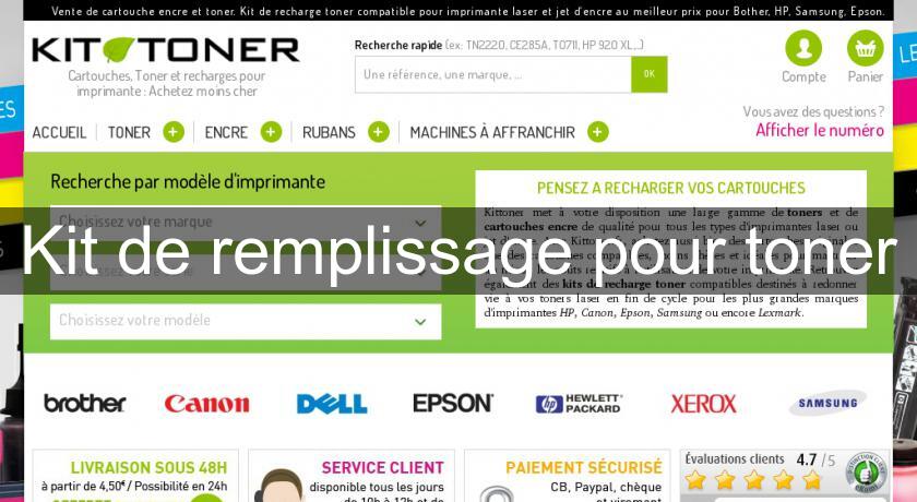 Kit de remplissage pour toner Kit de remplissage pour toner