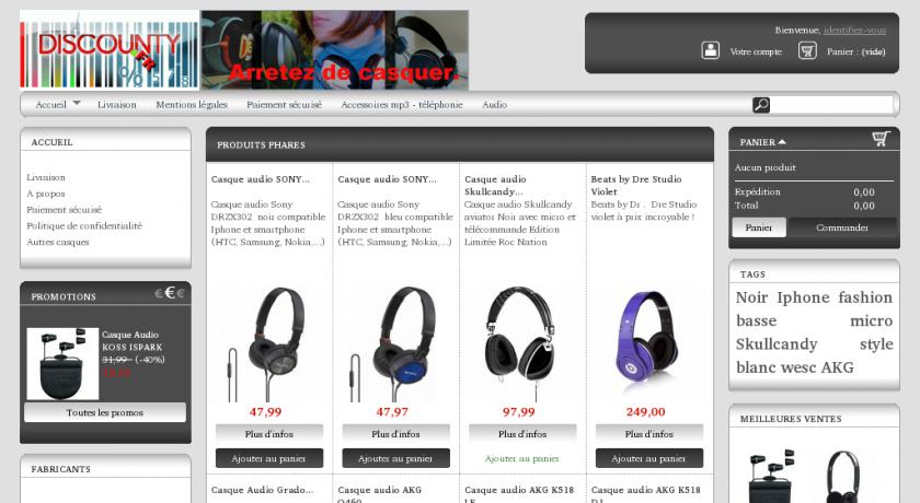 Téléphonie, audio, mode, beauté, à prix discount Téléphonie, audio, mode, beauté, à prix discount
