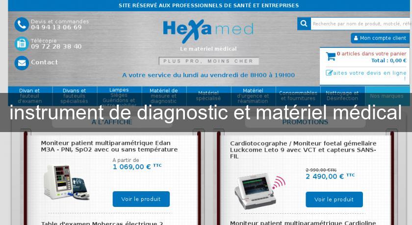 instrument de diagnostic et matériel médical instrument de diagnostic et matériel médical
